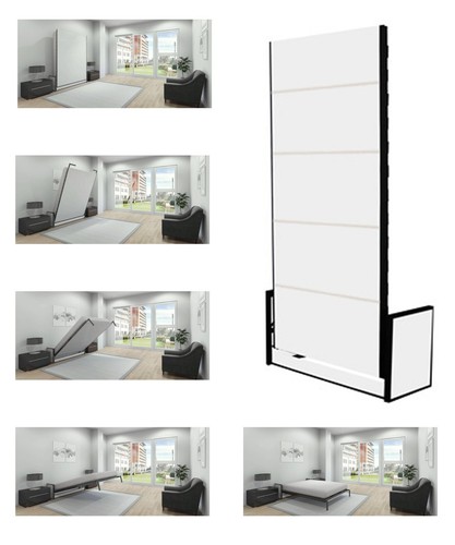 Studio single wall bed - wall,