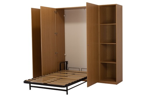 Double wall bed wardrobe - double,